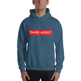Travel Addict Men Hooded Sweatshirt